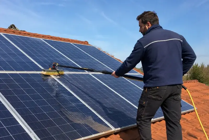 Nettoyage et entretien de panneaux solaires à Puéchabon